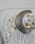 Ivory wedding jacket for the celestial bride
