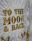 Bridal leather jacket with celestial accents