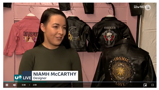 Co Armagh designer Niamh McCarthy's unique jacket for Kourtney Kardashian and Travis Barker's baby