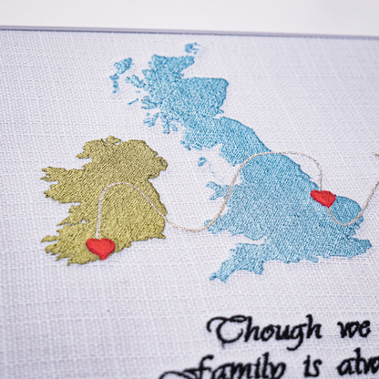 Ireland England Australia Map Gift