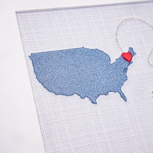 Load image into Gallery viewer, 4 Country Long Distance Map Gift
