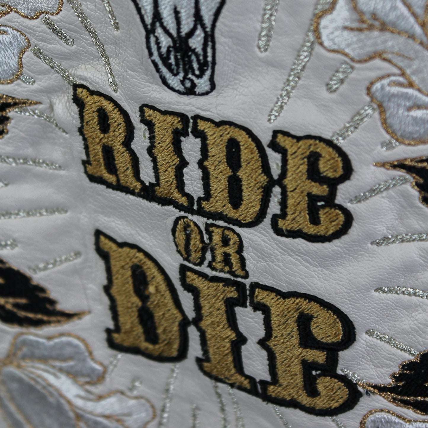 Chic Western 'Ride or Die' Wedding Jacket: Elevate your bridal style with this ecru cover-up, blending the bold spirit of the Wild West with delicate embroidery for a unique and stylish statement