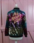 All Night Long Sequin Bomber