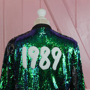 1989 Green Sequin Bomber