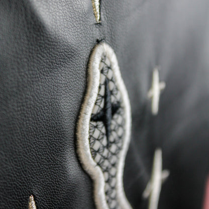 Black Leather Snake Jacket