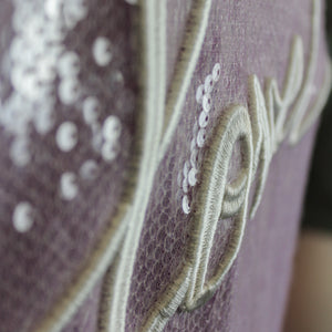 Purple Lover Sequin Bomber