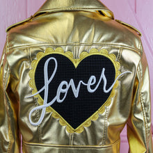 Load image into Gallery viewer, Gold Cropped Lover Jacket
