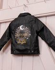 Lightning Name Embroidered Kids Jacket: Elevate your child's style with this personalized jacket, adorned with a lightning design and their name—an ideal wedding gift for young boys