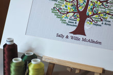 Load image into Gallery viewer, Custom Embroidered Family Tree
