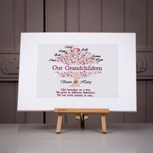 Load image into Gallery viewer, Custom Our Grandchildren Embroidered Family Tree - Summer
