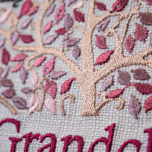 Custom Our Grandchildren Embroidered Family Tree - Summer
