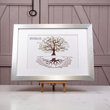 Load image into Gallery viewer, Custom Wedding Gift Embroidered Family Tree
