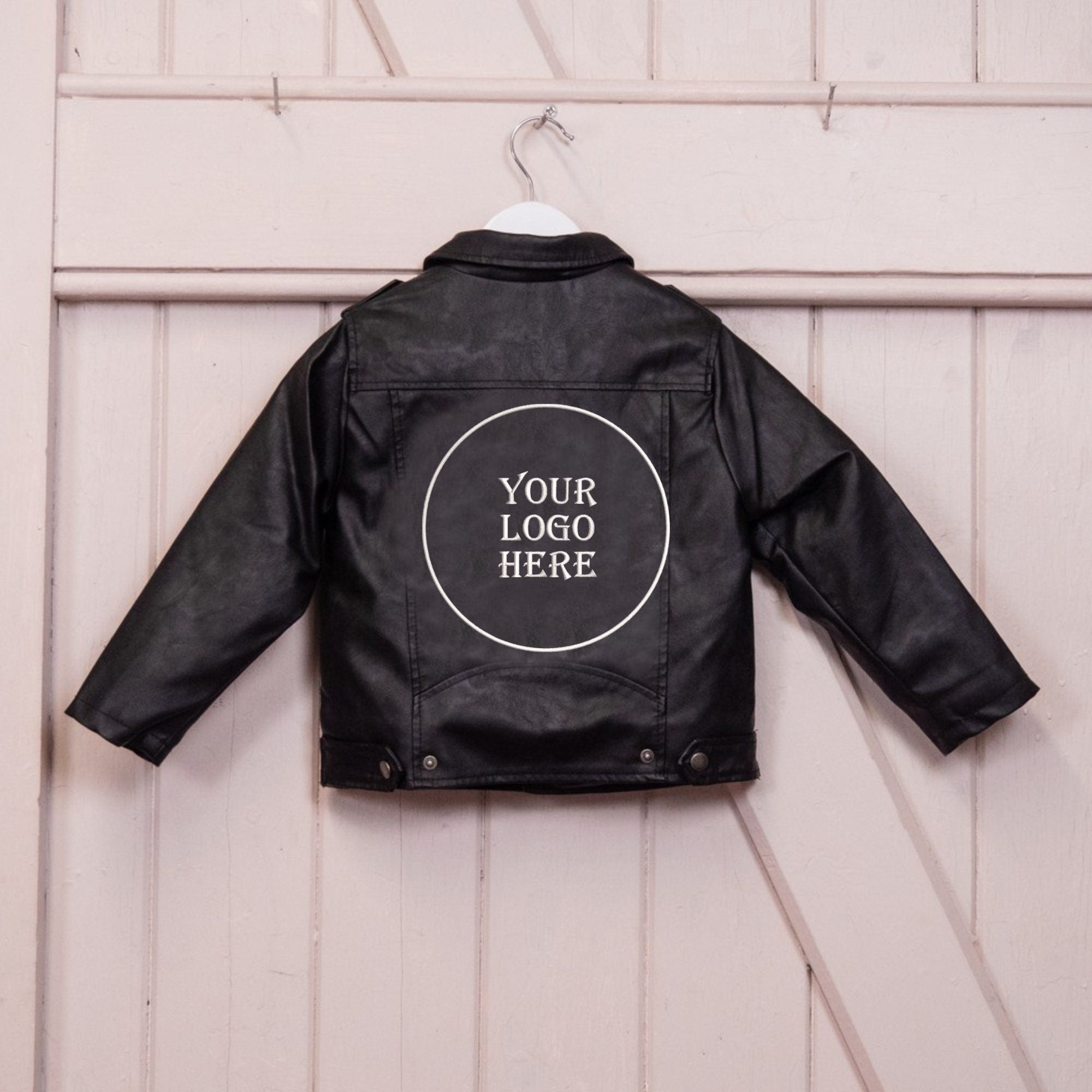 Custom embroidered outlet leather jackets