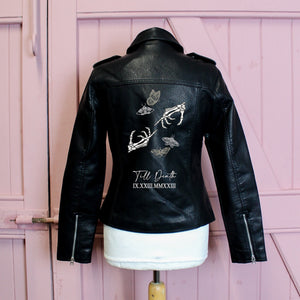 Custom Faux Leather Bridal Jackets
